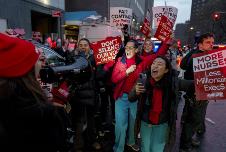 Strike that, repair it: Nurses formed picket lines in front of major NYC hospitals—and they deserved to be heard!