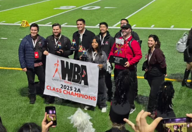 MVHS Marching Band and Color Guard Wins Fifth Division Championships